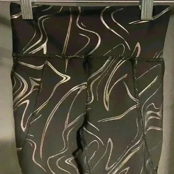 Old Navy Leggings Girls Size S 6-7 black high rise active powersoft - Picture 3 of 5